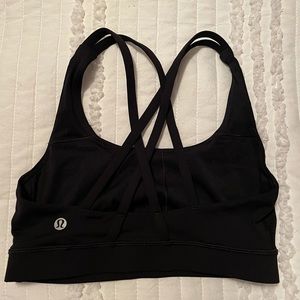 Black energy lululemon Bra